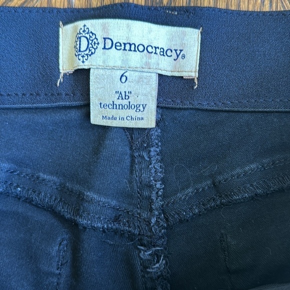 Democracy Ab Technology Black Denim Jeans size 6 - Picture 6 of 8